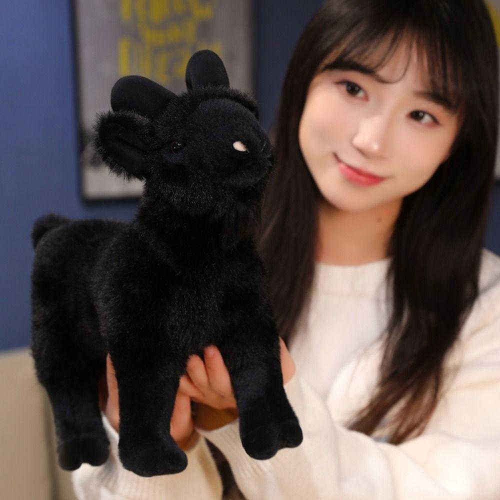 18/30cm Baby Goat Plush Doll PP Cotton Baby Goat Keychain Valentine's Day Gifts