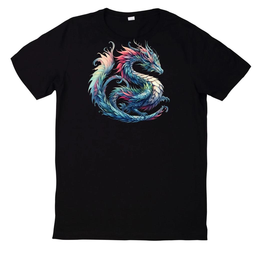 T-Shirt Fantasy Drachen Magischer Drache Motiv Baumwolle