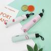 New Sunshade Umbrella Vinyl Three Fold Simple Beautiful Fruit Pattern Female Student