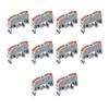 10Pcs KV121 Push-in Quick Terminal Block Din Rail Connector Universal Compact Fast Electrical