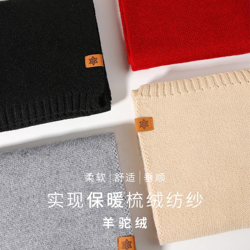 Womens Alpaca Wool Knit Hat Scarf Gloves Set Winter Warm Three-Piece Solid Color Beanie Accessory Cold Weather