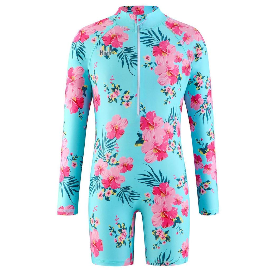 Купальник с длинным рукавом для девочек с единорогом - Защита от солнца, быстросохнущая купальная одежда для детей