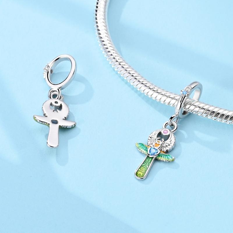 Copper Jesus Bible Cross Devil'S Eye Charms Lovely Beads Fit Original Bracelet Lovely Diy Jewellery Party Gifts