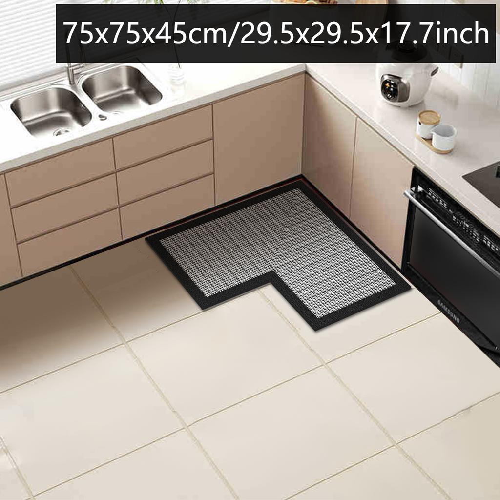 Кухонный L-образный коврик для пола диатомовая земля противоскользящий коврик ресторан впитывающий коврик коврик для шкафа коврик для ванной