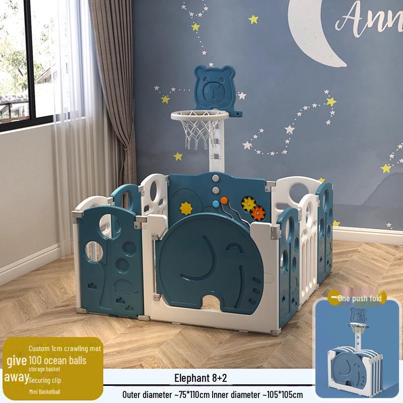 Детский безопасный складной манеж с ковриком для ползания для младенцев и малышей