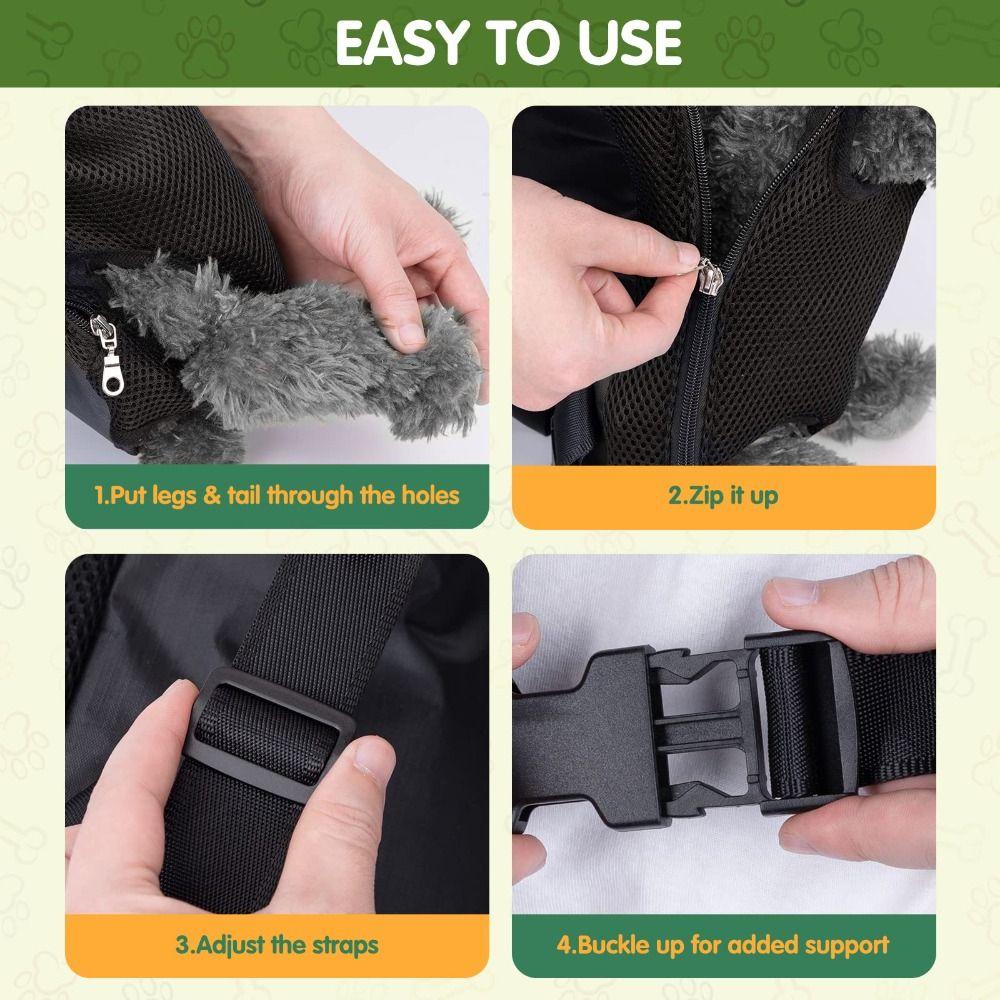 Puppies Pet Carrier Backpack Portable Pet Knapsack Legs Out Dog Backpack Carrier  Outdoor