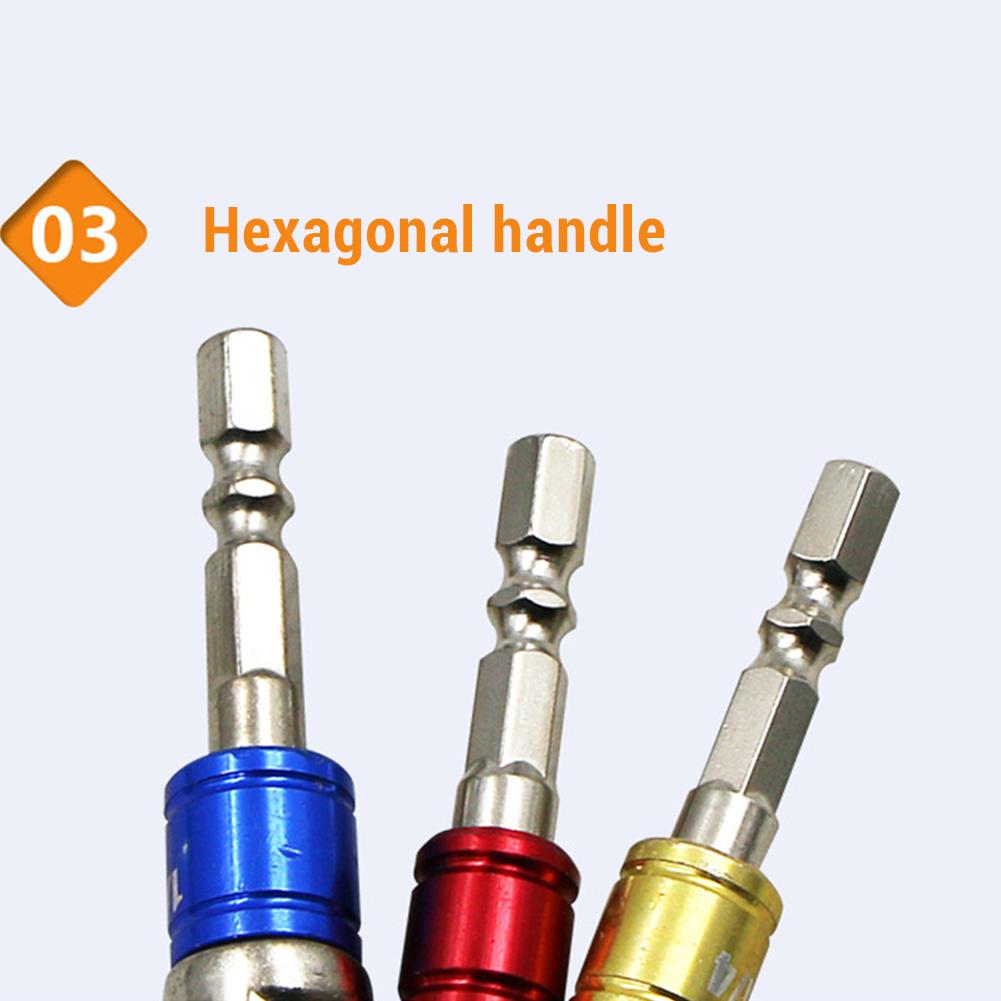 Hex Shank Socket Adapter Drill Bit 1/4" 3/8" 1/2" Steel Universal Socket Adapter Set Working With Electric/cordless Drill Chuck