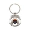 Pekingese, Pekinese, Peke - Geometric Keychain with a Photo and the Inscription