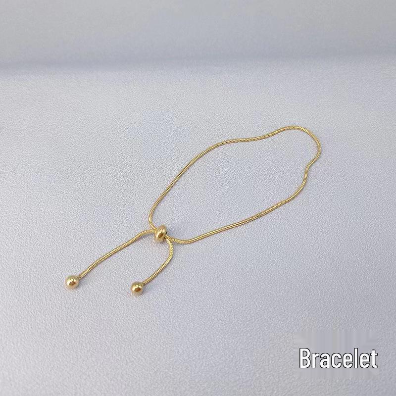 Женский модный браслет из титановой стали: Элегантный японский и корейский дизайн, Нержавеющая сталь с защитой от выцветания, Универсальные ювелирные изделия.