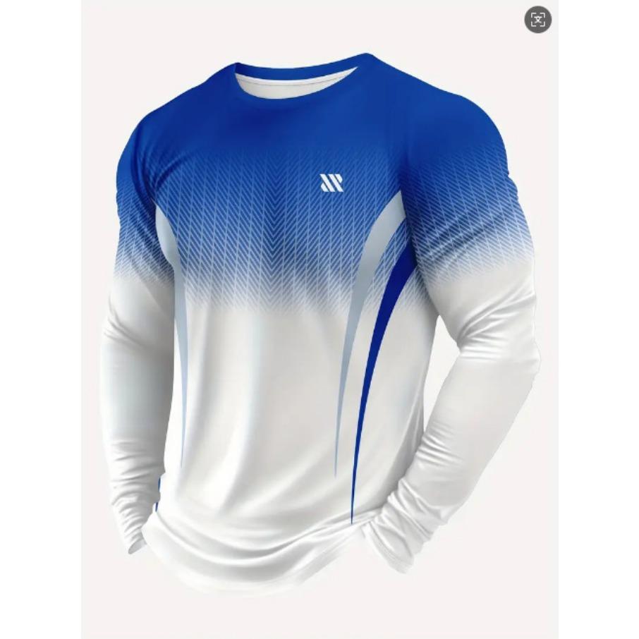 Женская футболка с круглым вырезом, длинным рукавом и 3D-принтом