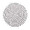 Cup Mat Pad Round Woven Cotton Thread Handmade 4.3in Insulation Thick Versatile Drink Coaster for