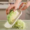 Multi-Use, Versatile Manual Vegetable Chopper & Slicer - Perfect for Salads, Cabbage & Green Veggies - Durable Plastic Kitchen Gadget