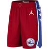 Jordan X NBA Philadelphia 76ers Statement Edition Баскетбольные шорты Мужские Университетский красный DO9438-657