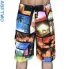 Men's Quick-Dry Beach Print Shorts - Summer Casual Surfing Pants
