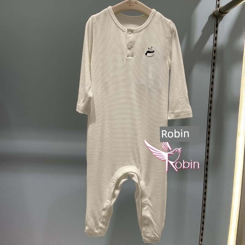 Aimer Kids Baby Milk Skin Patchwork Spring and Autumn Long Sleeve Romper Ab374J201/375J201/202