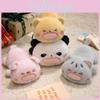 Panda Pig Cat Plushie Toy Cute Cotton Filling Kids Playtime Decoration Bedroom