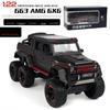 1:22 Mercedes-Benz G63 AMG 6X6 Внедорожник SUV Модель Автомобиля из Сплава Металлическая Литая Игрушки Звук Свет Автомобиль Подарки для Детей A72