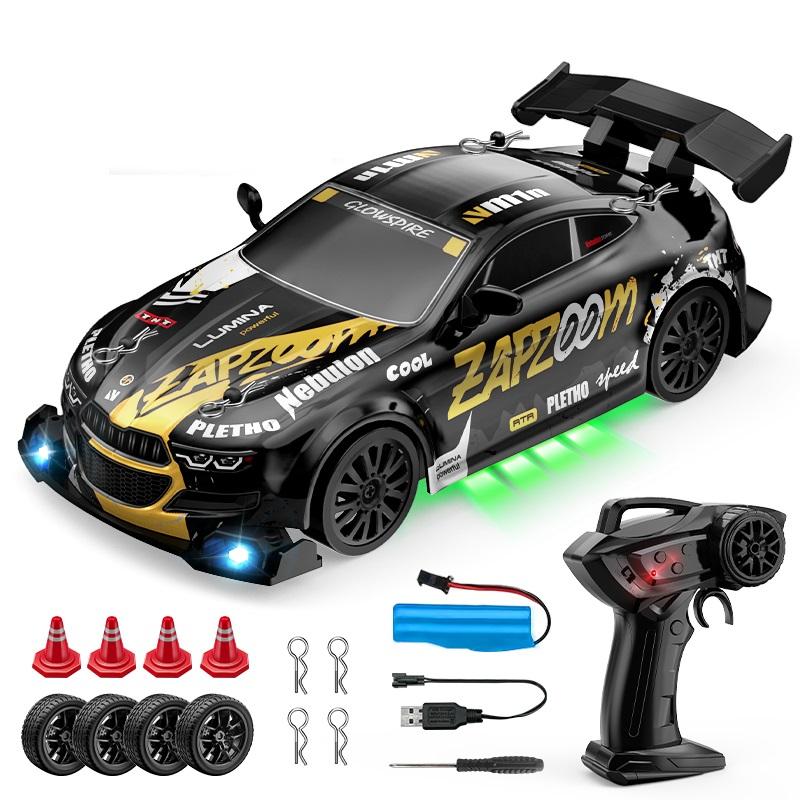 4WD Радиоуправляемая дрифт-машина 1:24 2,4 ГГц Ограниченная серия - Светодиодная подсветка Трюки Дрифт Высокоскоростная гоночная машина Игрушка для мальчика Подарок