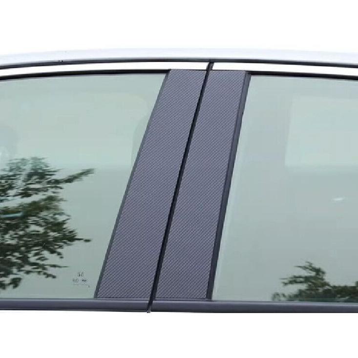 For Hyundai Kona Encino 2018-2023 Carbon Fiber PC Window Center BC Pillar Cover