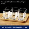 High Temperature Resistant Glass Cup Set for Home Use Guest Drinking Tea Juice Beer White Wine Cup New Model Transparent roun...