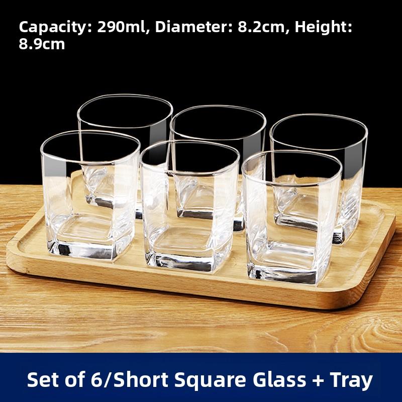 High Temperature Resistant Glass Cup Set for Home Use Guest Drinking Tea Juice Beer White Wine Cup New Model Transparent roun...