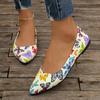 2024 Hot Sale Shoes for Women One Kick Women's Flats Autumn Pointed Toe Mixed Colors Flat Casual Comfortable Shallow Shoes