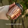 Tyeso Vintage Coffee Mug Portable Steel Insulated Travel Cup Convenient Handheld 304 Stainless Thermos for On-the-Go Use
