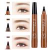 5ml Brow Pen Four Brush Heads Waterproof Natural Effect Pronged Eyebrow Pencil Brush Split Liquid for Women