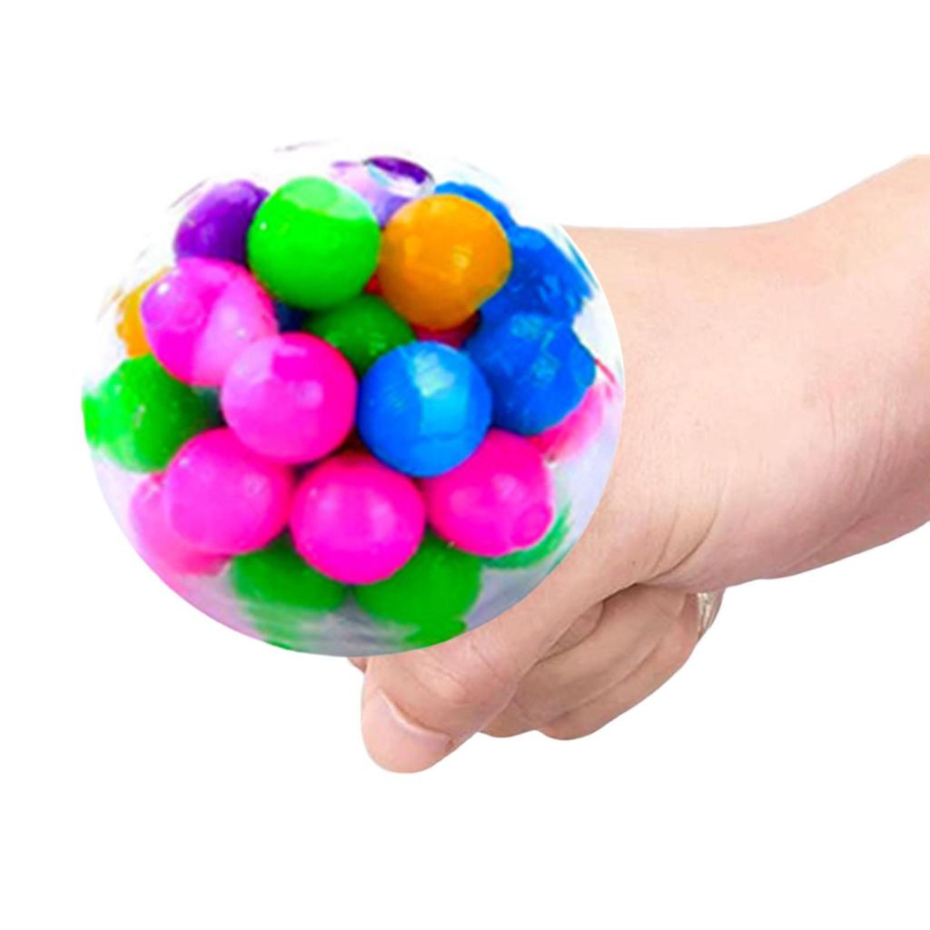 Funny Rainbow Balls Gadget Vent Toys Sensory Toy for Exercise Halloween Birthday Gift