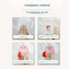 Punch-Free Shower Bracket Self-adhesive Shower Head Base Cute Showerhead Stand  Bathroom