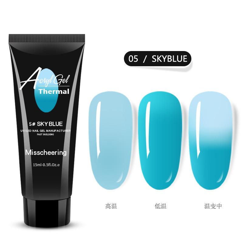 Nail Art Термостойкий Кристаллический Клей для Наращивания, Крем Для Быстрого Наращивания Ногтей, Твердый Кристаллический Клей Без Бумаги 15 Мл