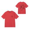 Mens Casual Short Sleeve Cotton T-Shirt With Letter Print Loose Fit Streetwear Style