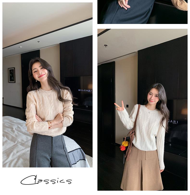 Women's Soft Cashmere Cable Knit Sweater - Autumn/Winter 2025 Collection