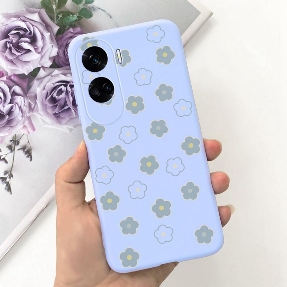 Candy Color Silicon Case For Honor 90 Lite 2023 Cute Soft Rubber Phone Bumper For Honor 90lite CRT-NX1 5G Back Cover