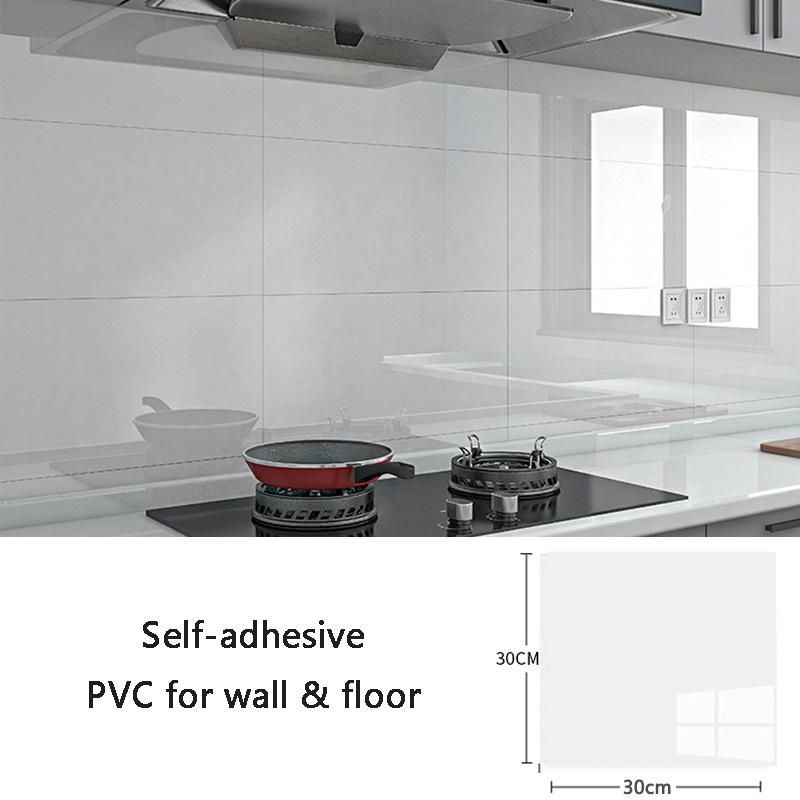 Self-adhesive Imitation Marble Wall Stickers 30x30cm PVC Floor Stickers Waterproof Bathroom Living Room Kitchen Decoration Decal