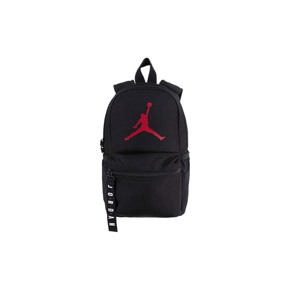 Jordan Logo Zipper Polyester Backpack Small Unisex backpack Black 7A0346-KR5