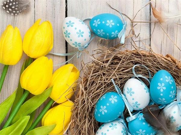 5d Diy Алмазная картина Мозаика Пасхальное яйцо Полная квадратная/круглая мозаика Вышивка Тюльпан Цветок Кристалл Настенное искусство