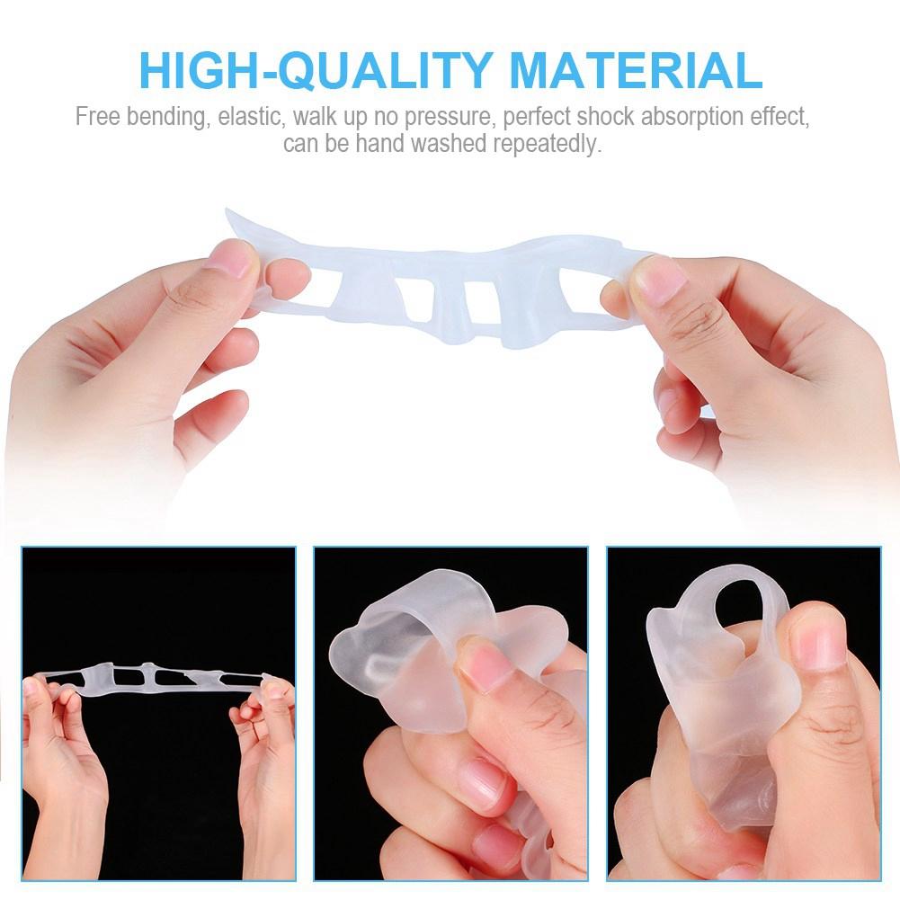 Gel Toe Separator Toe Spacers Toe Stretchers for Men and Women Easy Wear In Shoes