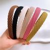 1 Autumn and Winter Knitted Wool Headband Net Red New Face Wash Headband Small Simple White Hair Card Headwear Female