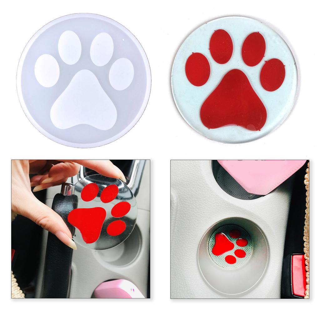 Силиконовая форма для изготовления подставок под чашки для автомобиля своими руками Прочная и водонепроницаемая Домашний декор для рабочего стола Автомобильные выставки Подарок