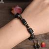 New Fashion Single Layer Woven Charm Beaded Bracelet 7 * 10mm Prismatic Black Tourmaline Accessory Bracelet
