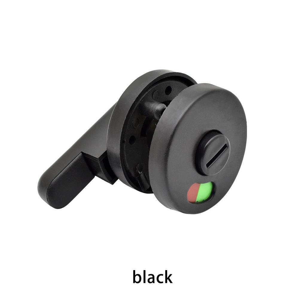 Ванная комната Нейлоновая ручка для перегородки Общественный туалет Черный замок Дверные замки Уборная Навесной замок для туалета Домашнее оборудование