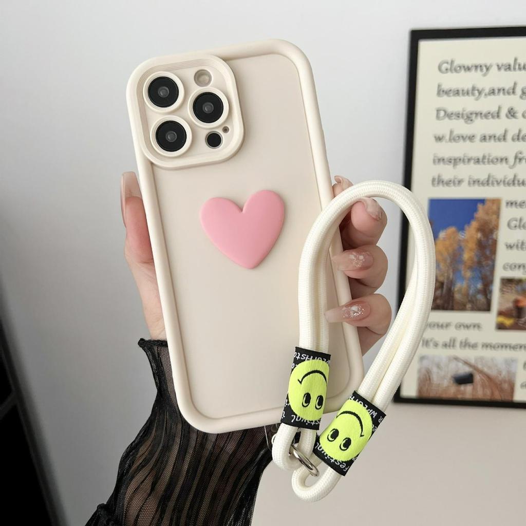 Case For Motorola Edge 50 Fusion Moto Edge 50 Neo G64 G24 G75 G55 G35 G85 G84 G22 Edge 50 ProPhone Case Love Heart Hnad Chain Cover