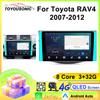 10,1-дюймовый беспроводной автомобильный радиоприемник для Toyota RAV4 2006-2012 CarPlay Android Auto сенсорный экран автомобильная стереосистема с камерой заднего вида GPS WIFI