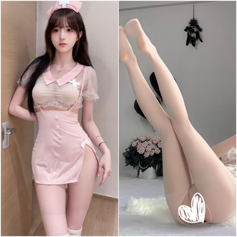Sex Lingerie Pink Cute Nurse Uniform Hip Wrap Sexy Os Cosplay Pure Desire Free Suit