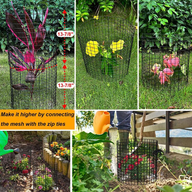 Large Wire Plant Protectors Wire Plant Cages Mesh Plant Cage Chicken Protect Plants Garden Shrubs and Vegetables from Animals