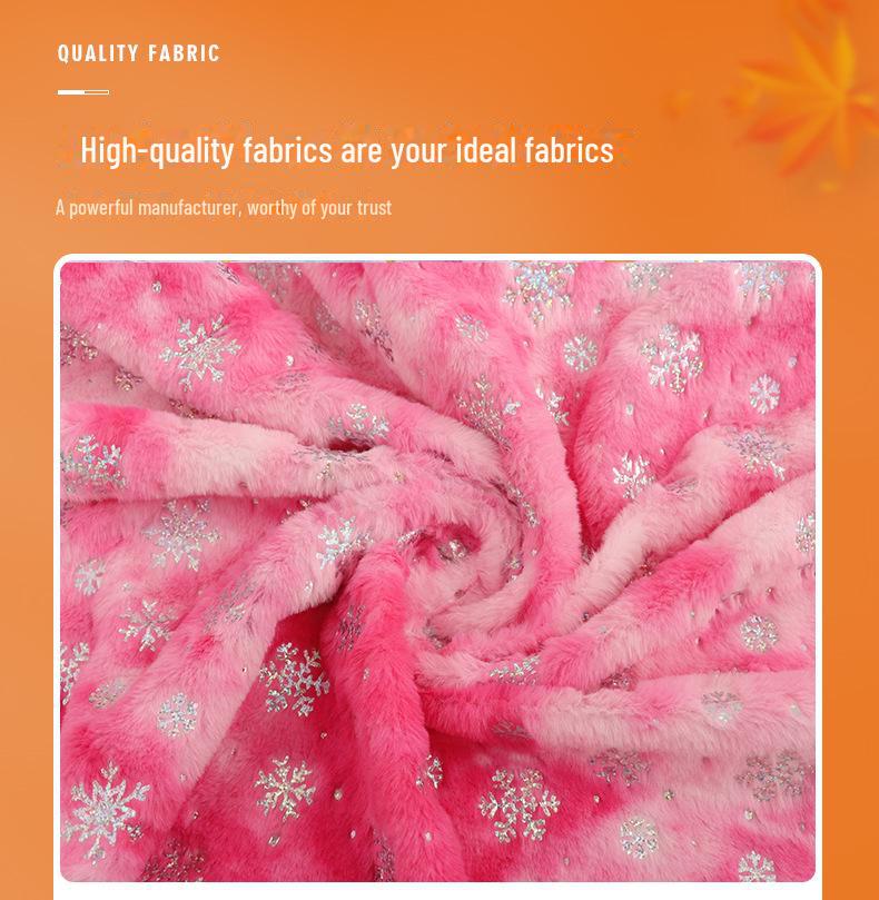 Ткань из бархата и плюша с мехом кролика Snowflake Tie-Dye для игрушек, багажа, обуви и шапок