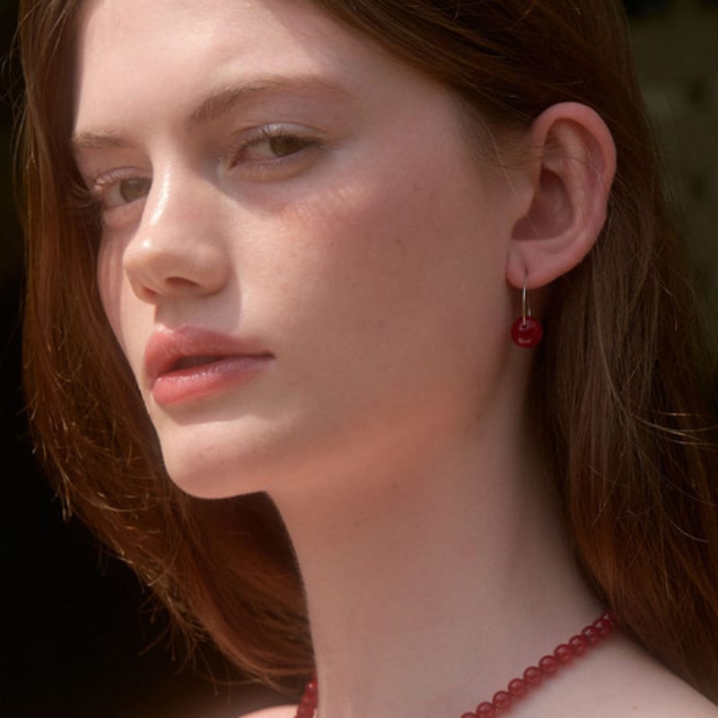 LOVE ME MONSTER Bold Gem Ring Earrings (L242MER010)