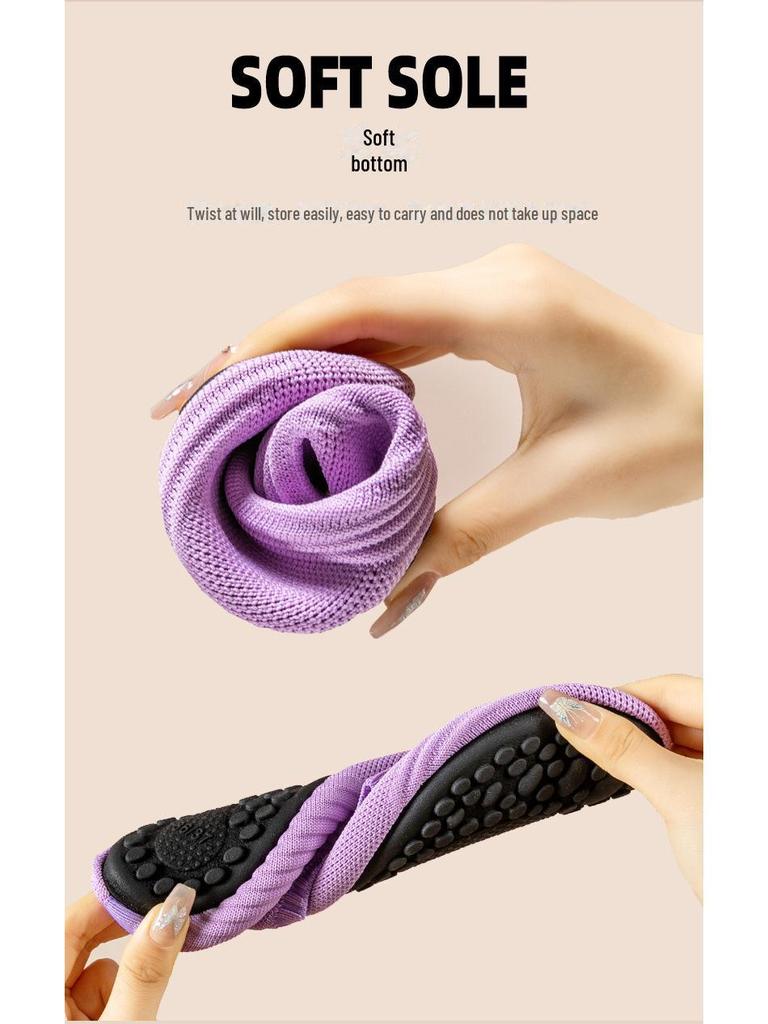 Женская обувь для занятий йогой в помещении — мягкая подошва, нескользящая, идеально подходит для аэробики, танцев и фитнеса дома