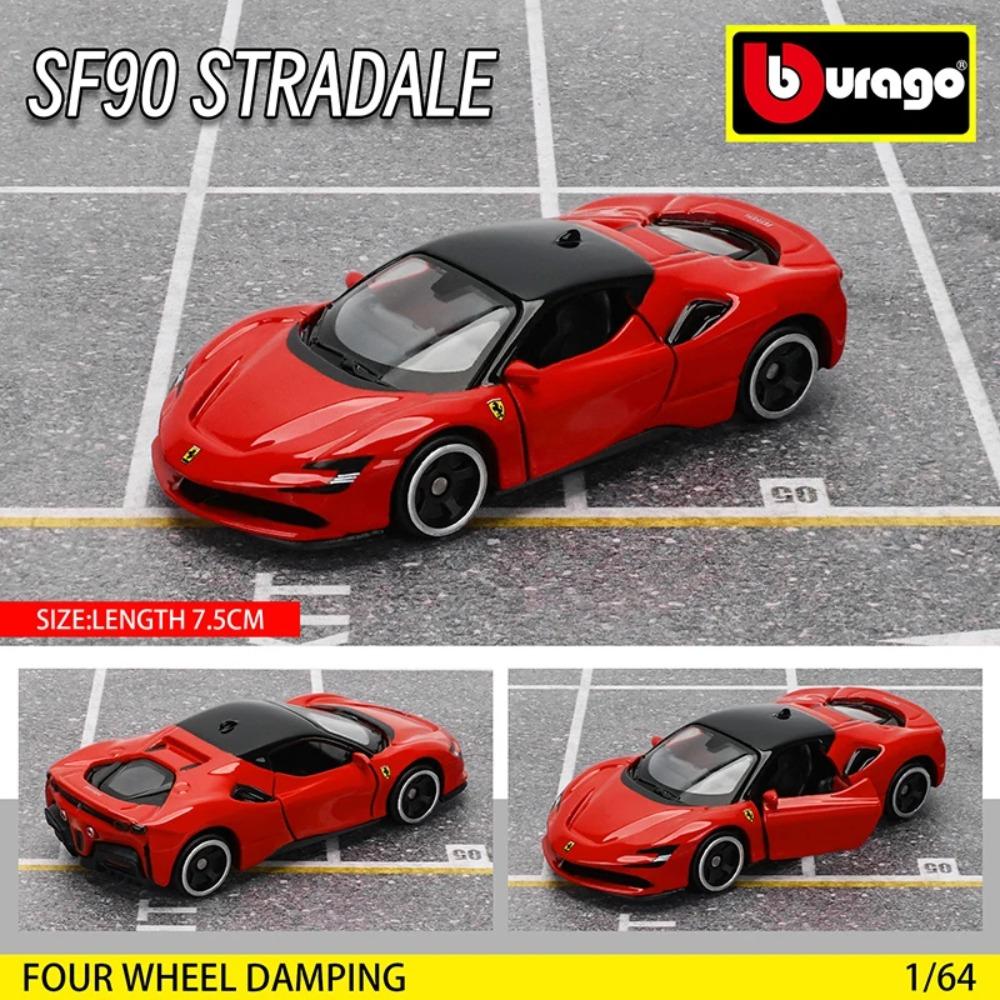 Ббураго 1:64 настоящих Феррари SP1 812 COMPETIZIONE ENZO F40 F12TDF SF90 серия моделей автомобилей детские рождественские подарки мальчику игрушки